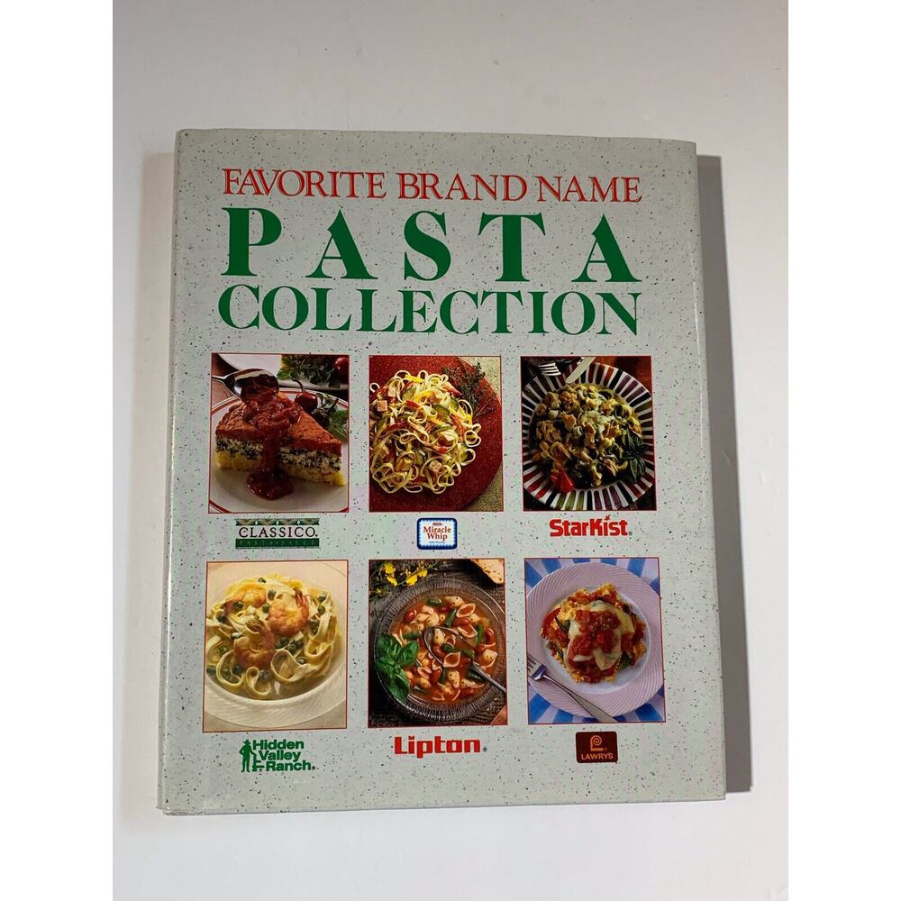 Favorite Brand Name Pasta Collection Hardcover Dust Jacket Cookbook 1992 Vintage